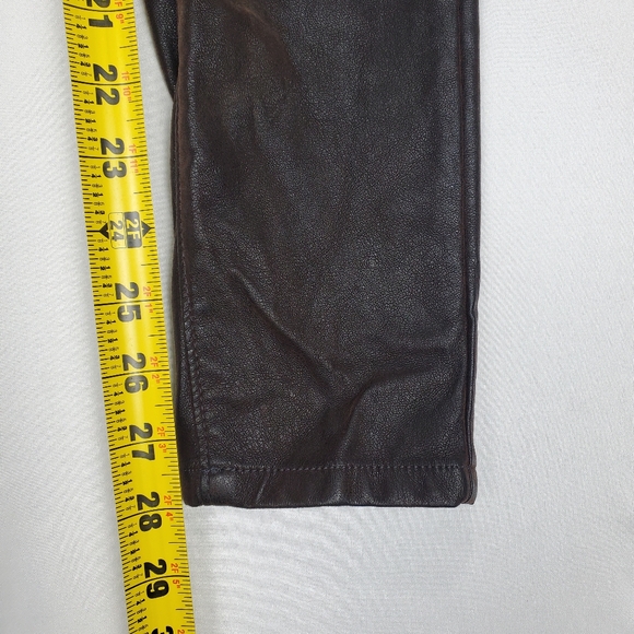 Blank NYC Vegan / Faux Leather Dark Brown Skinny Pants Size 26 - Picture 14 of 16